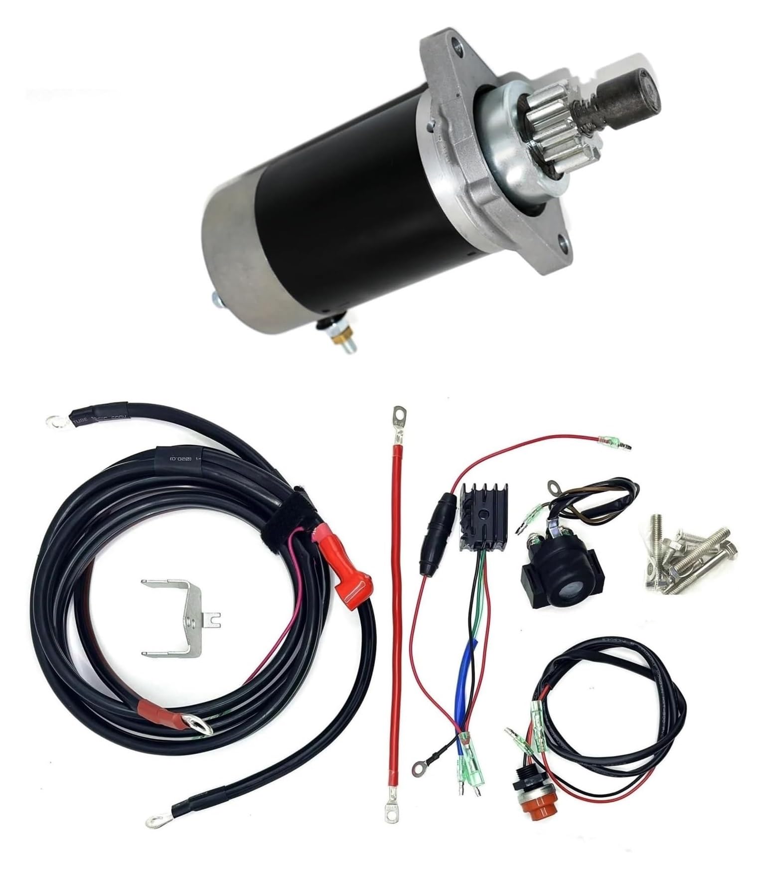 pour Moteur Hors-Bord 4 Temps 9,9 Ch Kit De Démarrage Électrique pour Démarreur De Démarrage De Moteur Moteur De Démarreur