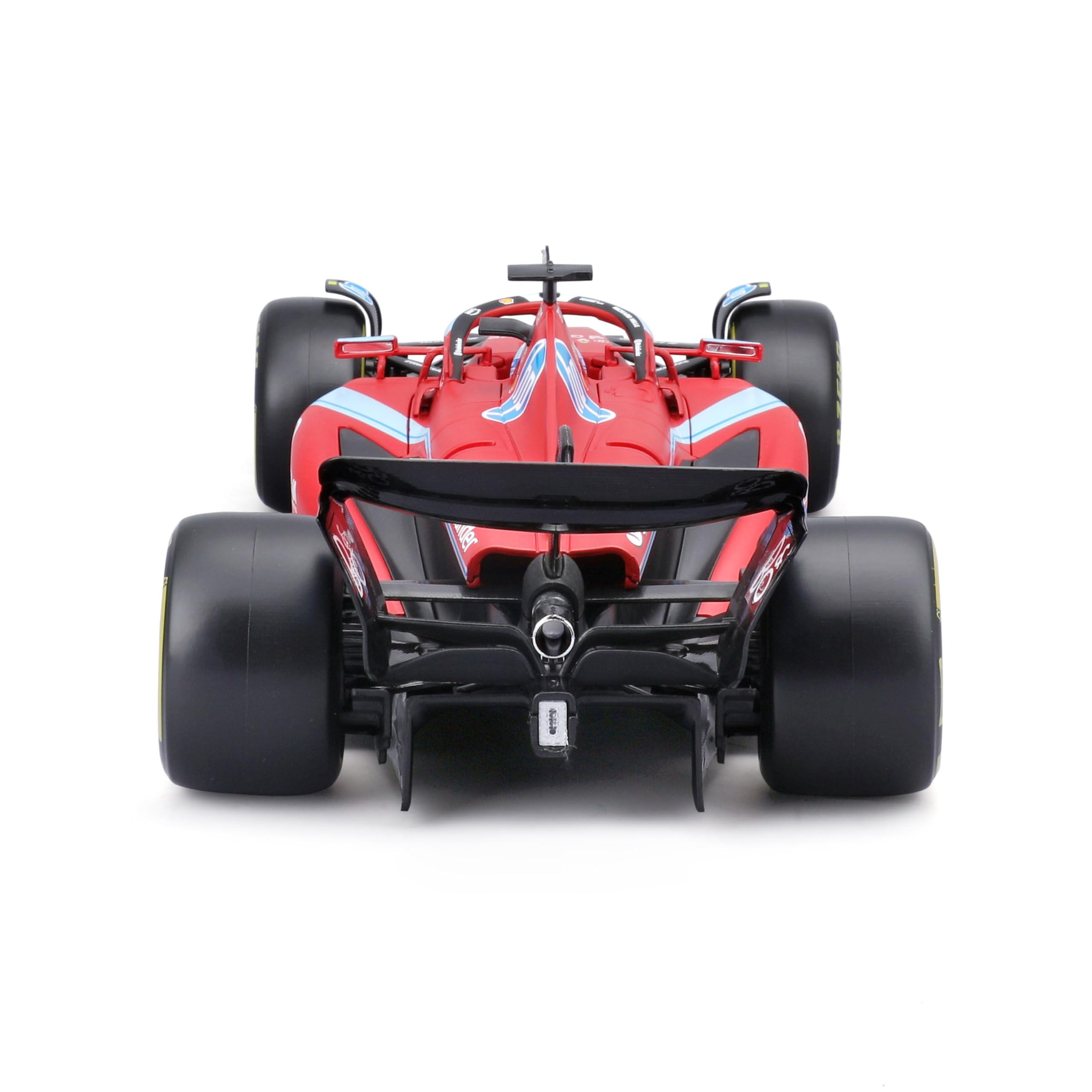 Bburago Formula 1 Ferrari SF-24 Miami Versione Deluxe Edition (2024): modellino auto in scala 1:18, autista #16 Charles Leclerc, custodia rigida 35,9 cm, rosso (18-16821-1)