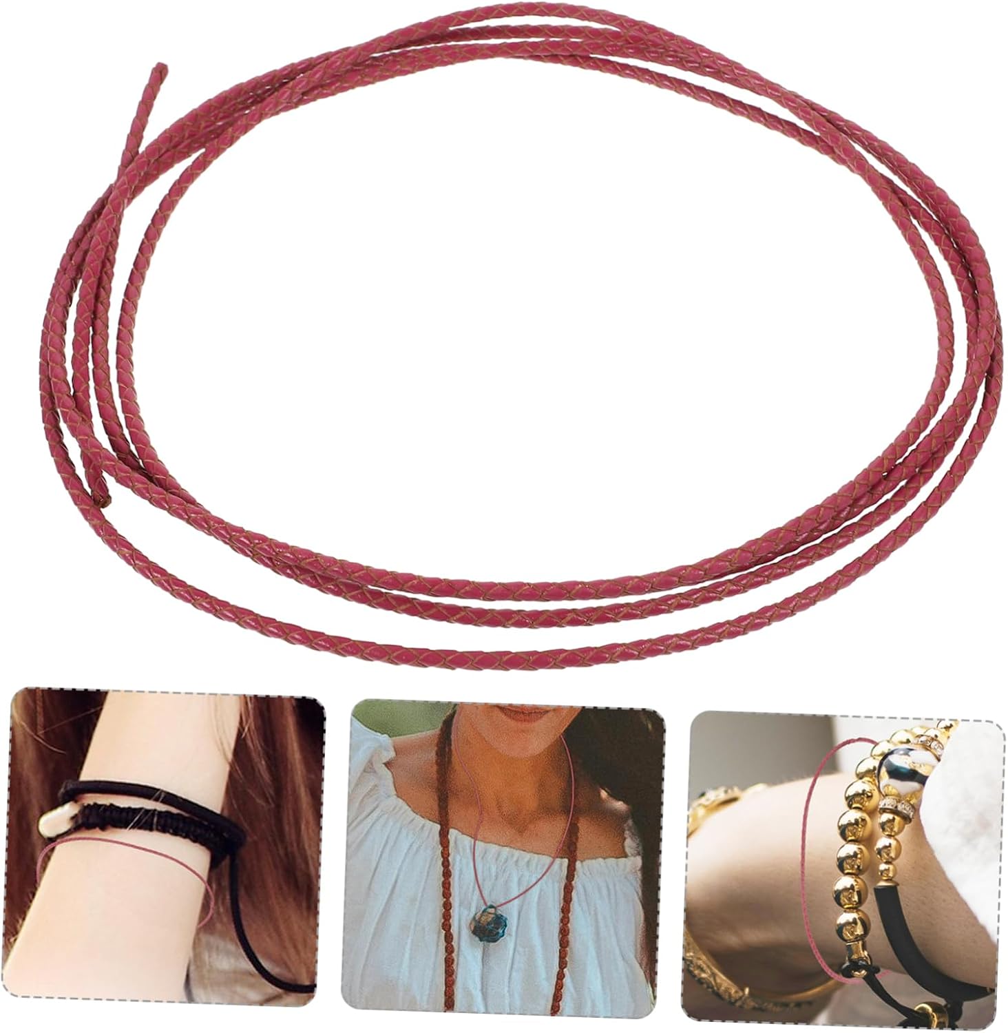ARTIBETTER Multi-Function Leather Cord for Bracelets Necklaces String for Jewelry Making Craft Projects Meters