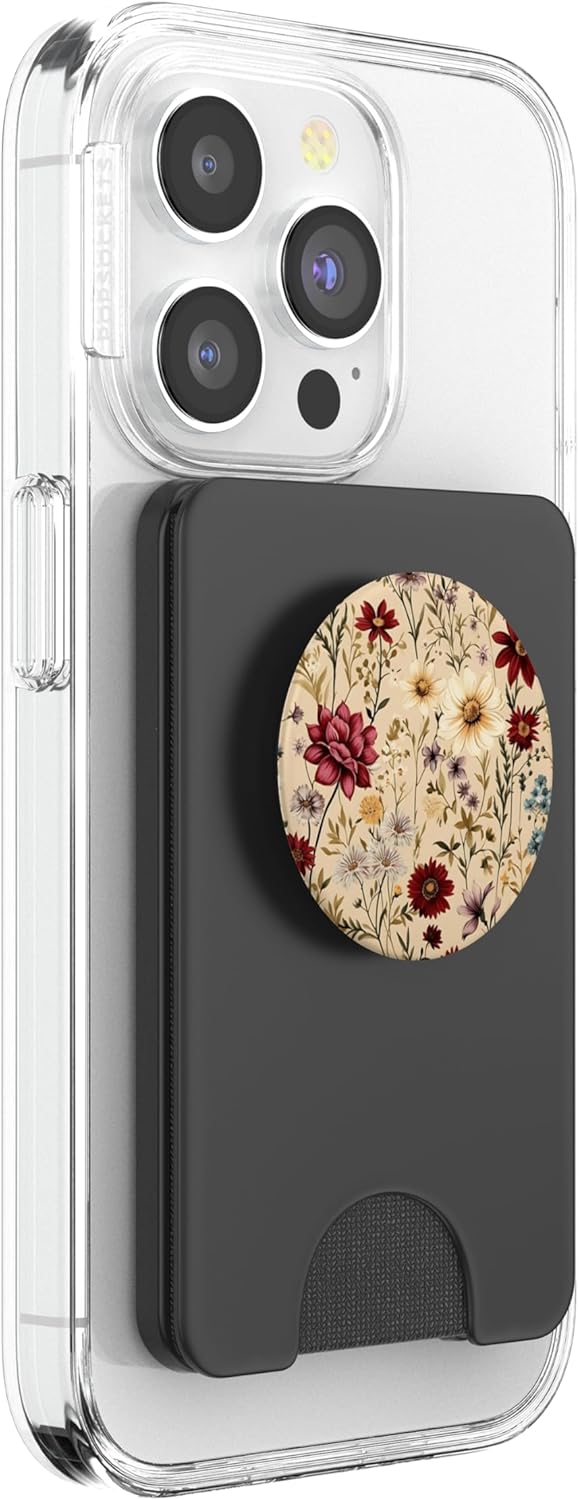 Mixed Flower Bouquet Floral Pattern Wildflowers PopSockets PopWallet for MagSafe