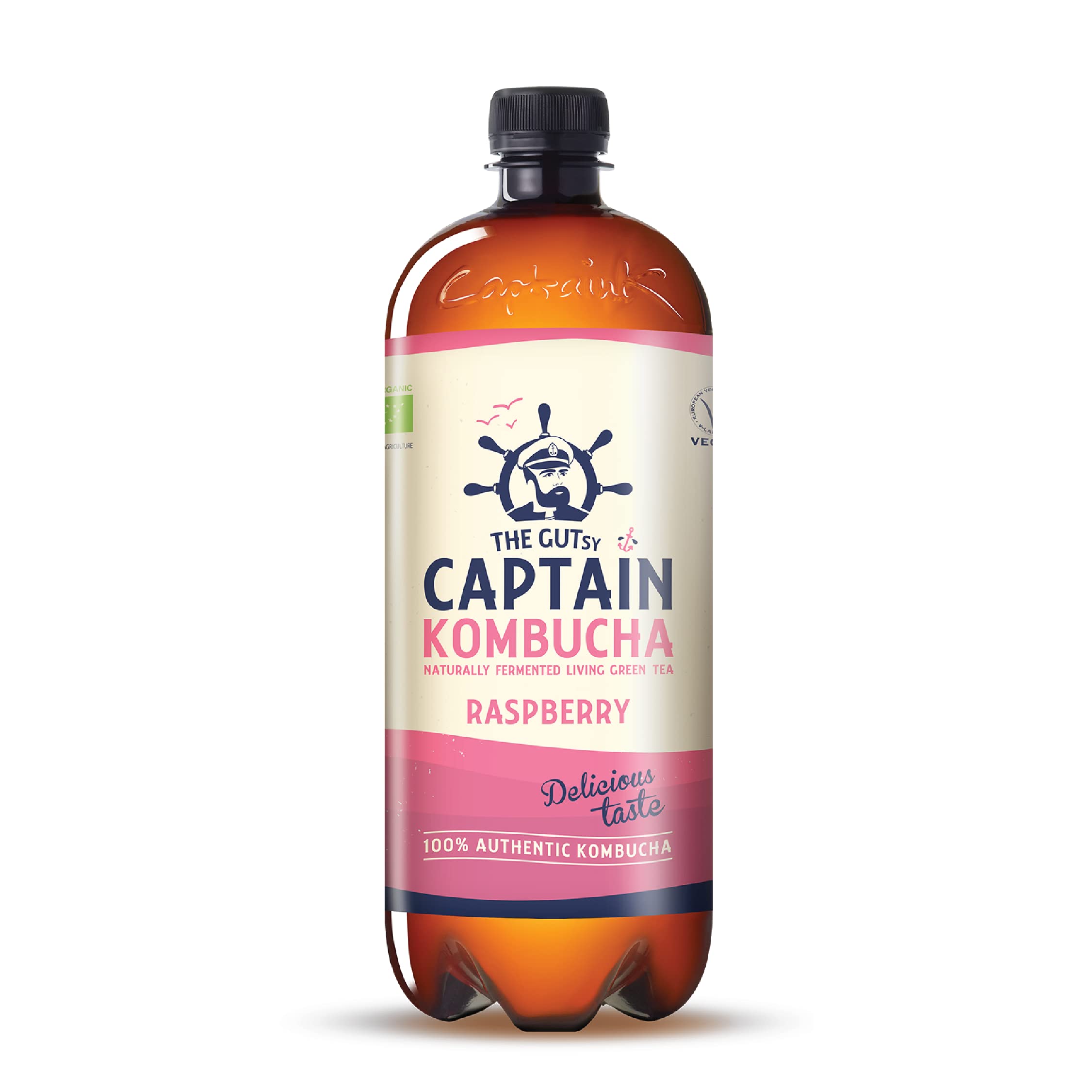 Gutsy Captain Kombucha 8x1l – Bebida Probiótica Naturalmente Fermentada, Sin Aditivos ni Conservantes, Sin Colorantes ni Sabores Artificiales, Sin Pasteurizar, Vegan - 8 x 1000ml MixBox