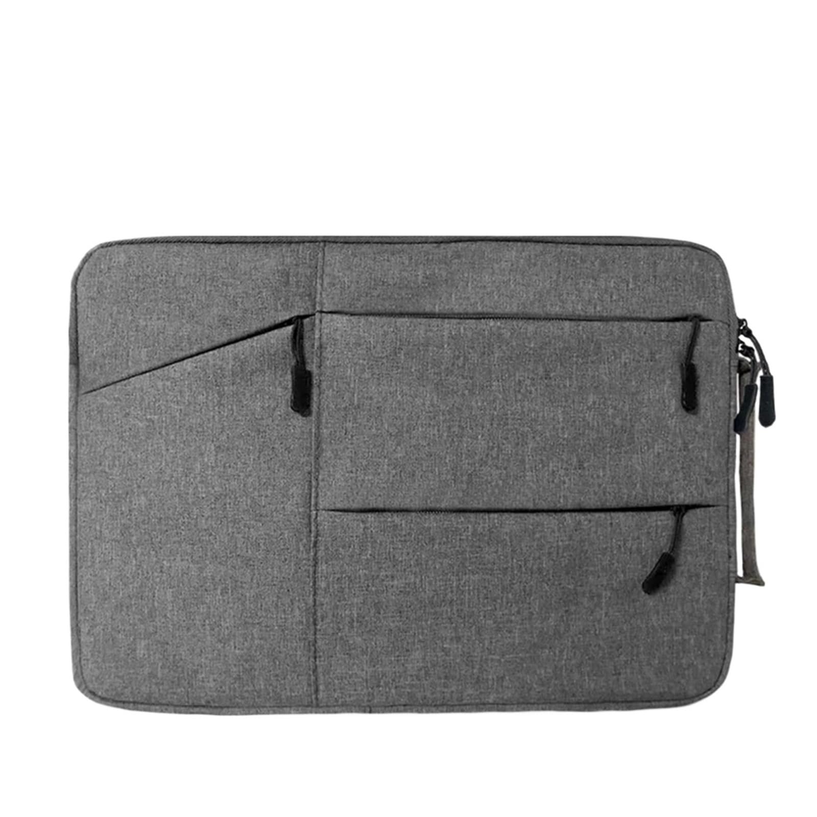 Custodia universale per notebook da 11-15,6 pollici, custodia protettiva leggera (11/12/13,3/14/15/15,4/15,6 pollici), impermeabile, portatile, imbottita, colore grigio scuro