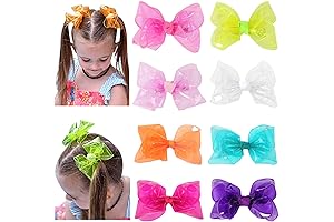Waterproof Bows for Girls, Kids, and Teens (4-inch Swim Pool Bows)