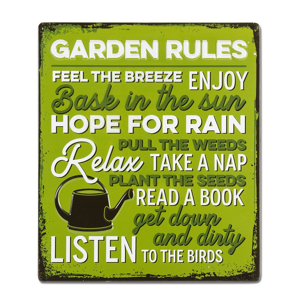 Panneau mural Garden Rules pour habiller un mur extérieur vide