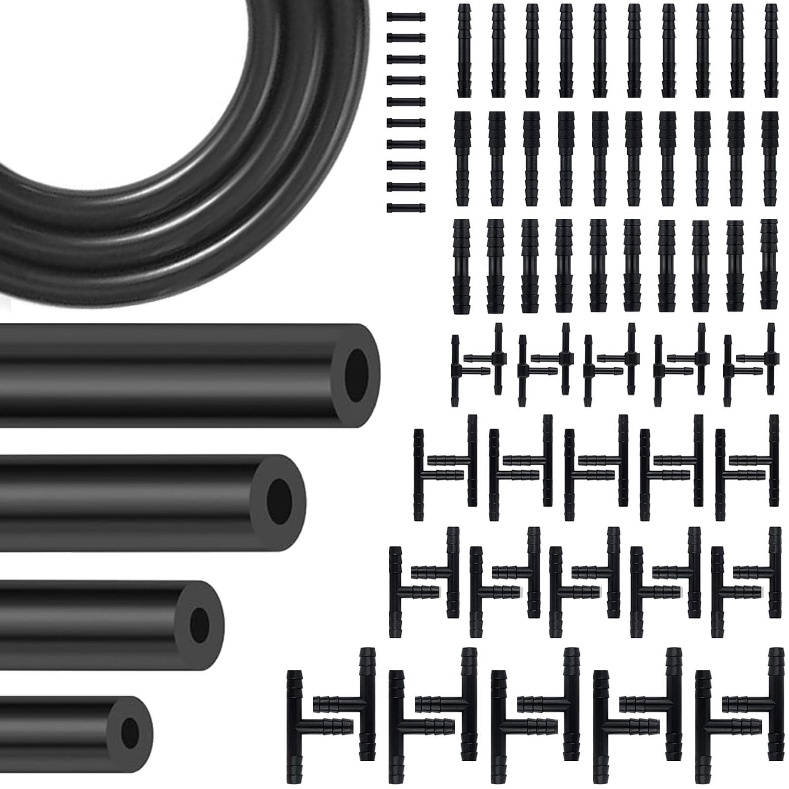 84 PCS Vacuum Lines Automotive Kit 6 6FT Silicone Vacuum hoses 1 4 3 16 5 32 1