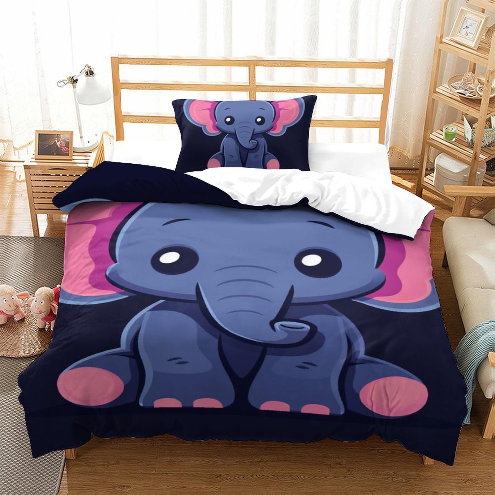 Housse de couette antibactérienne et respirante en tissu doux pour un sommeil sain