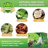Vista 3 de Bolas repelentes de ratones, aroma a menta, seguras para uso en interiores, 24