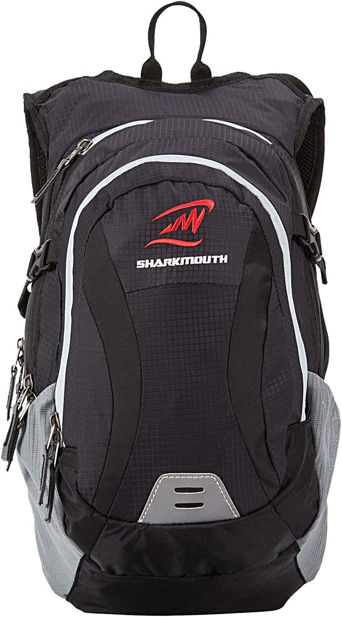 SHARKMOUTH Hiking Hydration Backpack Pack with 2.5L BPA Free Water Bladder, Roomy and Comfortable for Long Day Hikes, Day Trips, Daypack Travel and Journey, DarkGreen : Sports & Outdoors