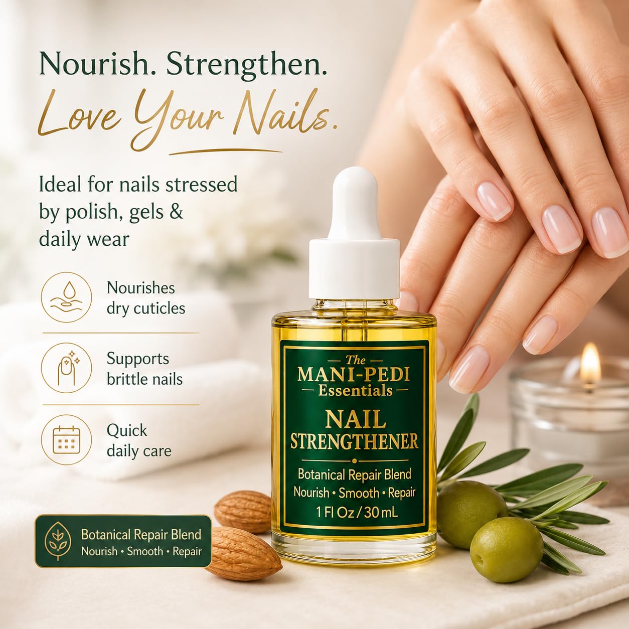 TMPE Nail Strengthener Serum. Professional Anti-fungal Serum for Damaged Nails & Toe-Nail Repair. Helps restore damaged nails. Supports Nail Growth & Healthy Cuticle - 30ML 4
