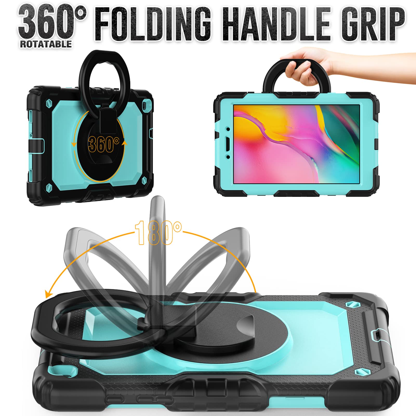 Custodia Per IPad Pro 12.9 2018/2020/2021/2022 Con Disco Girevole