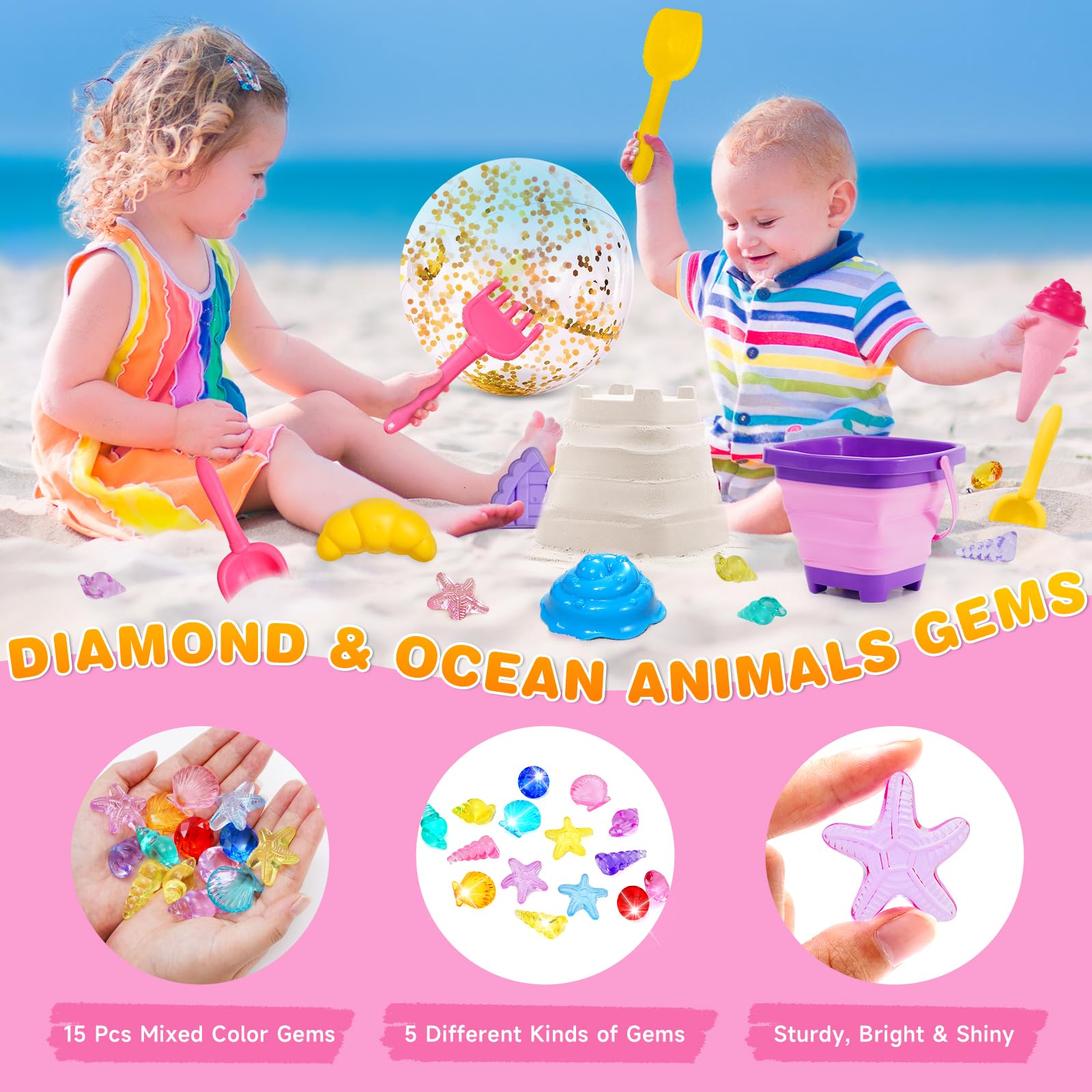 Sandspielzeug 31-teilig - Komplettset Für Strand & Sandkasten