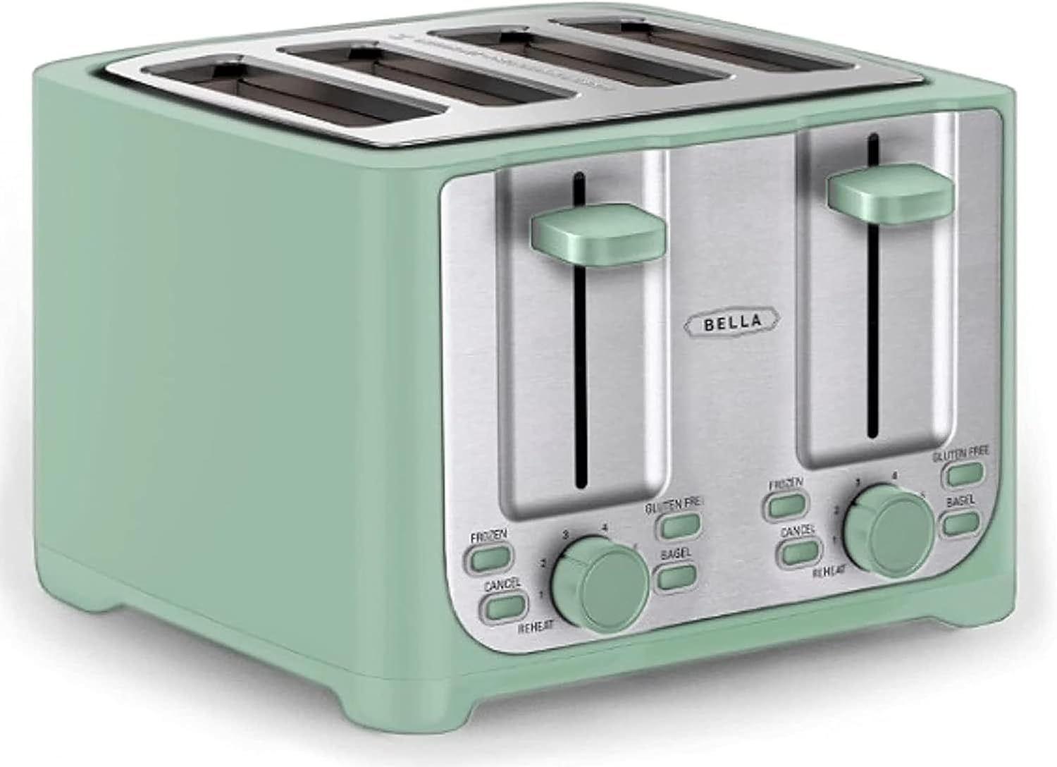 BELLA 4 Slice toaster, Stainless Steel and Sage Amazon.ca Home