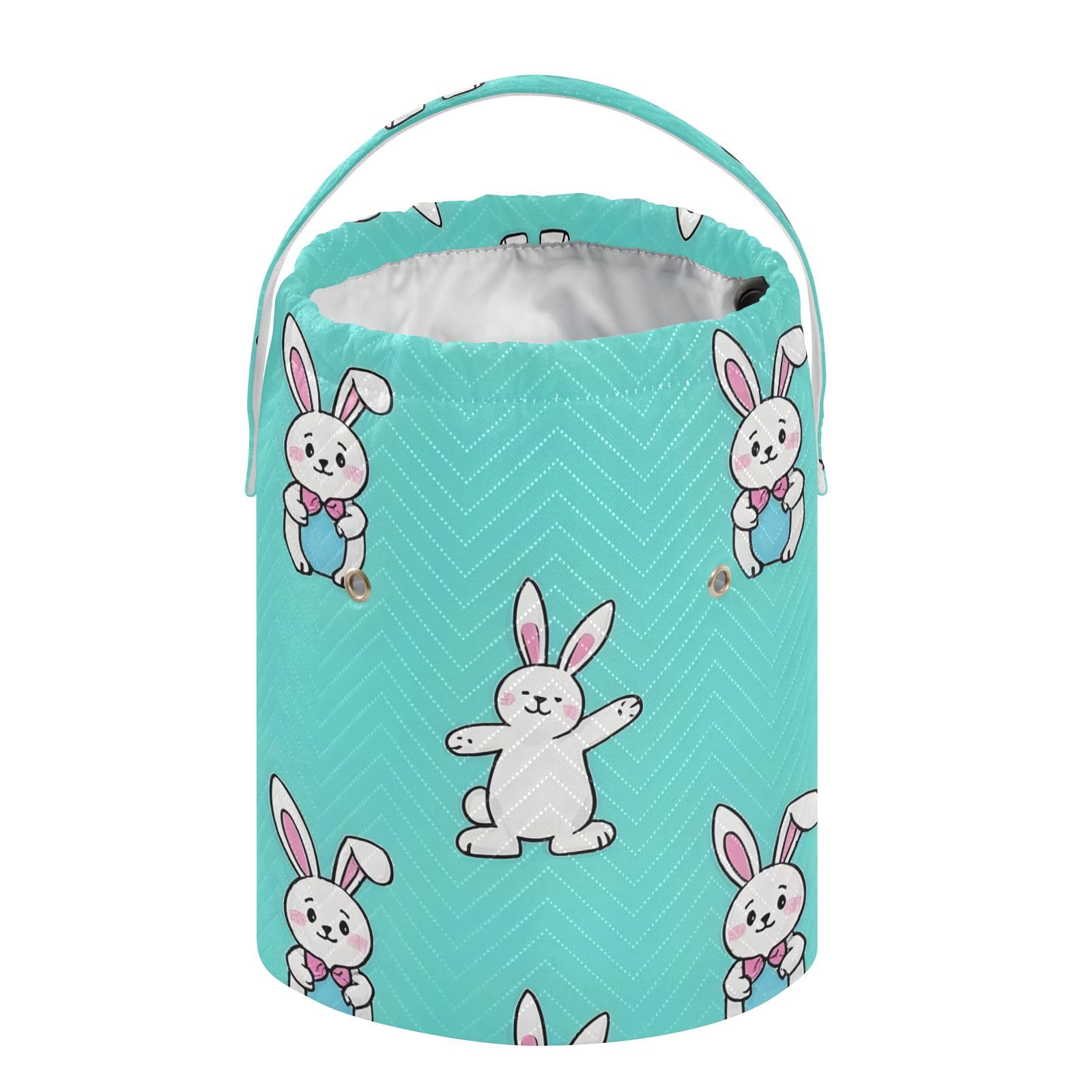 Yarn Storage Bag Small Crochet Bag Knitting Bag Organizer Rabbit Dancing Yarn Bags for Crocheting Basket