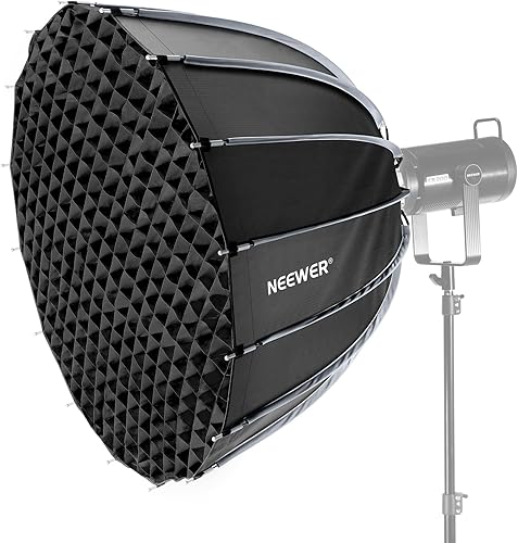 NEEWER 35.4"90cm Parabolic Softbox Bowens Mount, liberación rápida con difusoresrejillabolsa para iluminación continua de video CB60 CB200B MS60