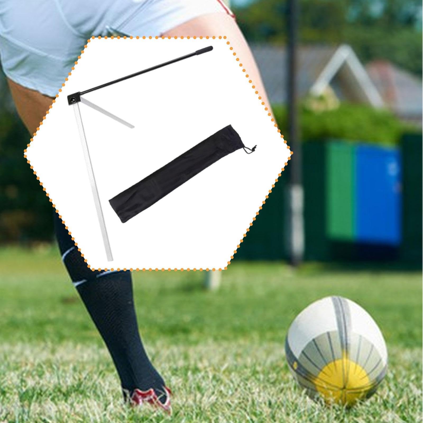 Oshhni Football Kicking Tee Field Office Holder Football Adjustable Metal pliing Flexible Field Basing Kickers Deoppor for Women Men Kids