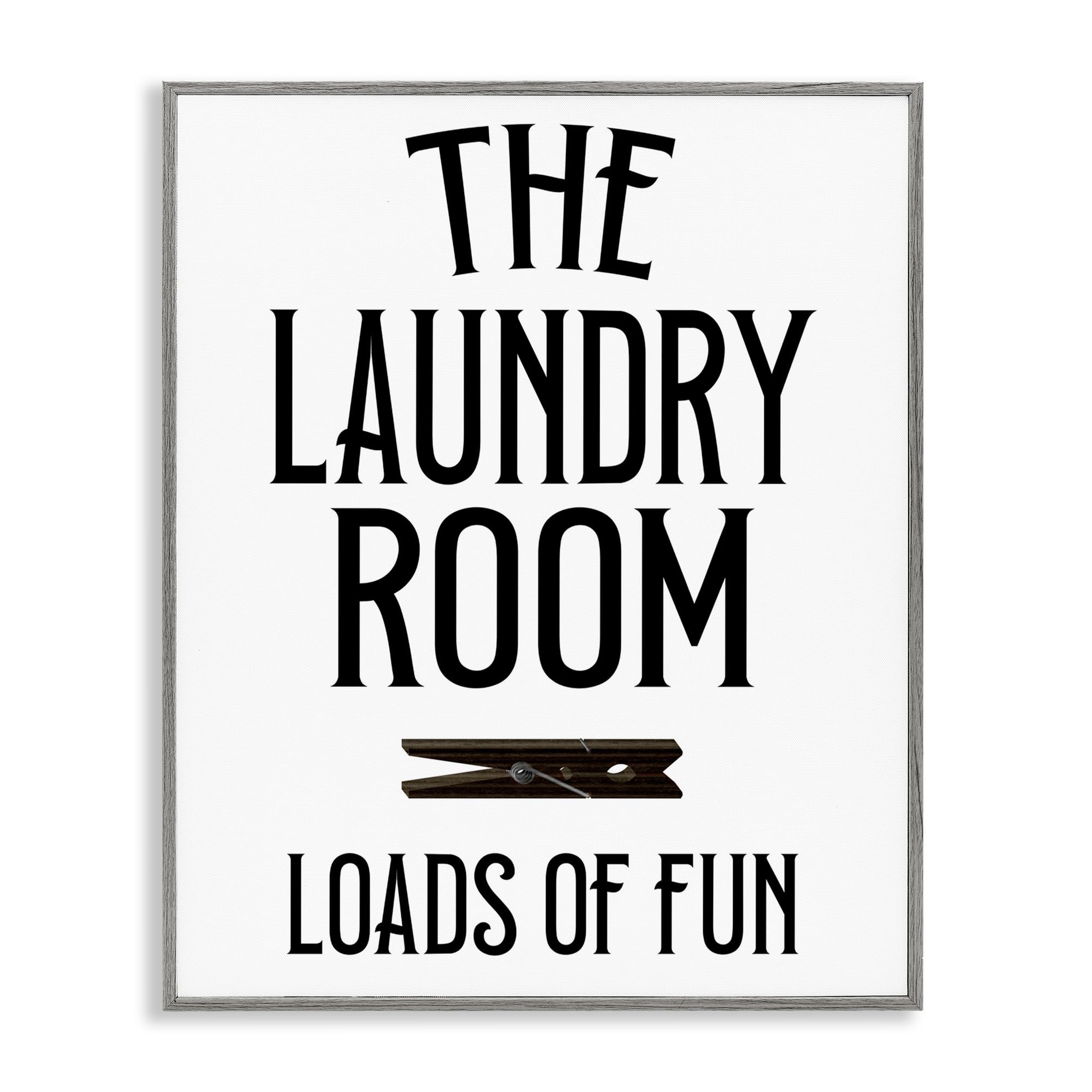 'Loads Of Fun Clothespin'| Framed Giclee Art