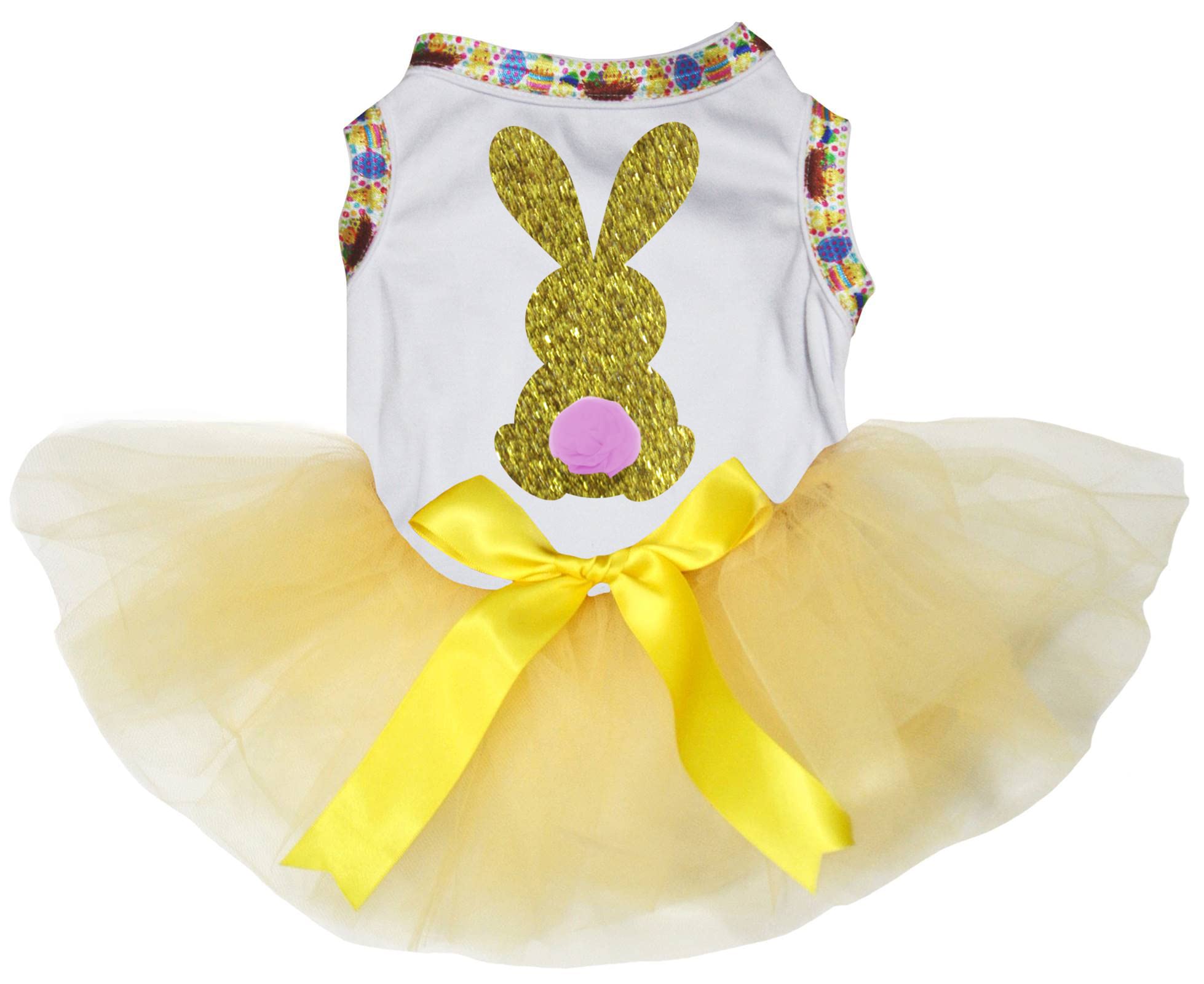 Robe pour chien Bling Gold Bunny de qualité premium en taille XXXL