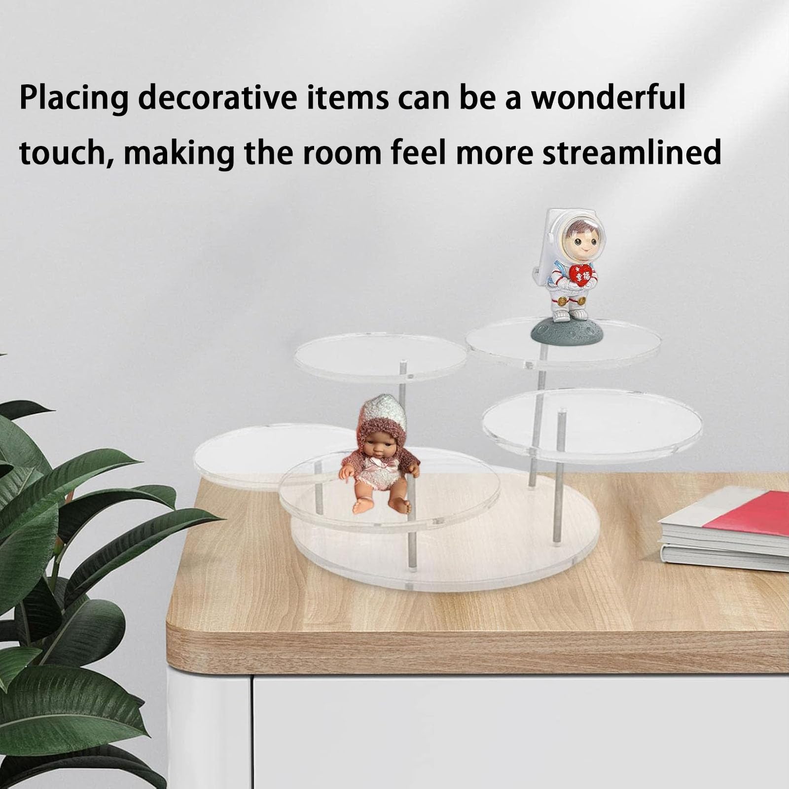 Supporti Rotondi In Acrilico per Cupcake di Alta Qualità, Espositore Profumi, Espositore in Acrilico Smerigliato, Figure Pop Ripiano, Dessert Cosmetici e Artigianato, per Rossetto, Collezionismo