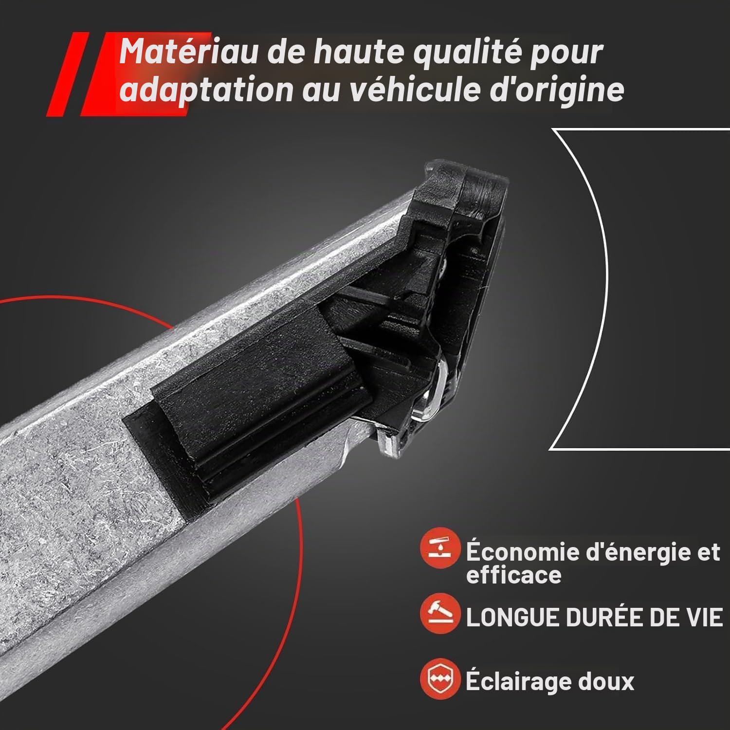 Lot de 2 modules de feux de circulation diurnes LED 63127262731 9DW177229001 - Remplacement pour série 5 F07 GT 2008-2017 F10 F11 F18 2009-2013
