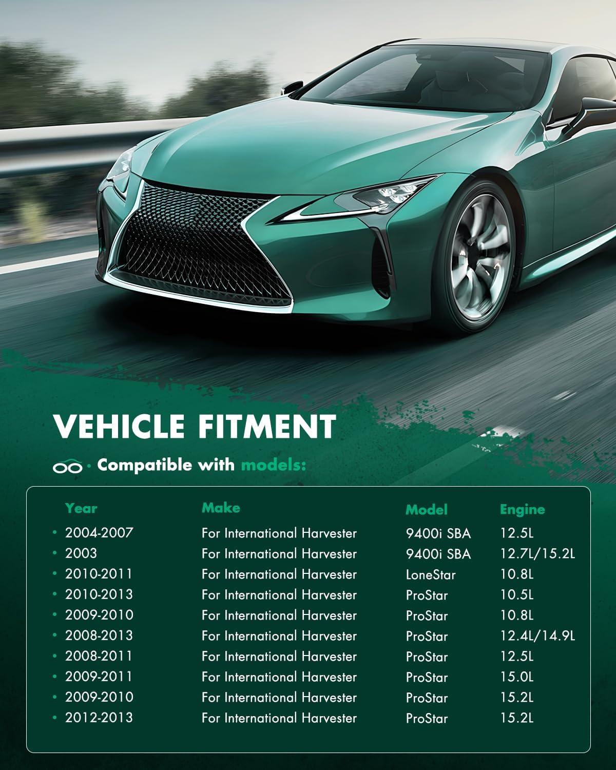 SCITOO 1E005993000 Truck AC Condenser Air Conditioning AC Condenser for 2008-2011 for International Harvester for 5900i 10.8L 2012 for International Harvester for 5900i 14.9L