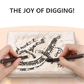 Dinosaur Fossil Digging Kit for Kids, Eggs Excavation Dig Kit, Toys for Kids 5-7 8-12, Great Birthday for Boys and Girls