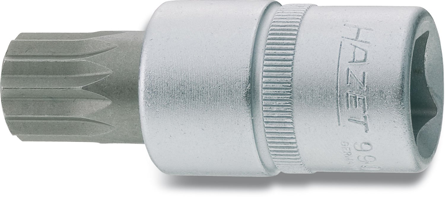 Hazet Tin-Coated 990-6 Size 6 12.5Mm/ 1/2-Inch Internal Serration Xzn Screwdriver Socket
