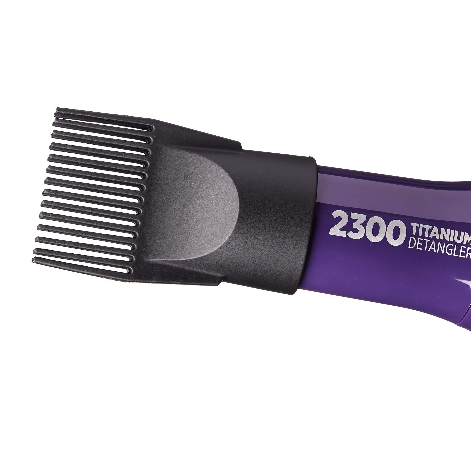 RED by Kiss Titanium 2300 Detangler Hair Dryer with Double Comb Technology
