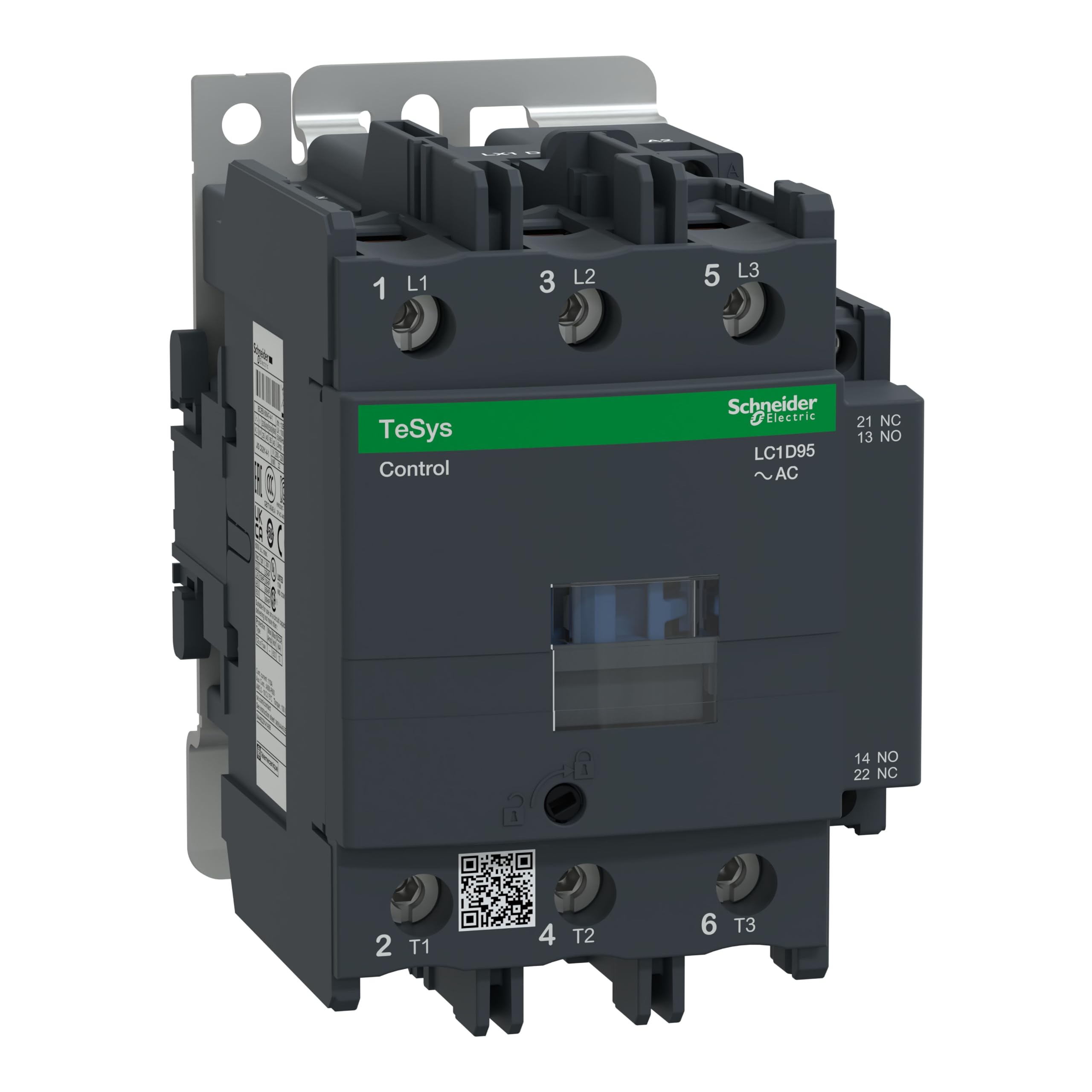Schneider Electric TeSys D LC1D Contactor, 48 V ac Coil, 3-Pole, 95 A, 45 kW, 3NO, 1 kV ac