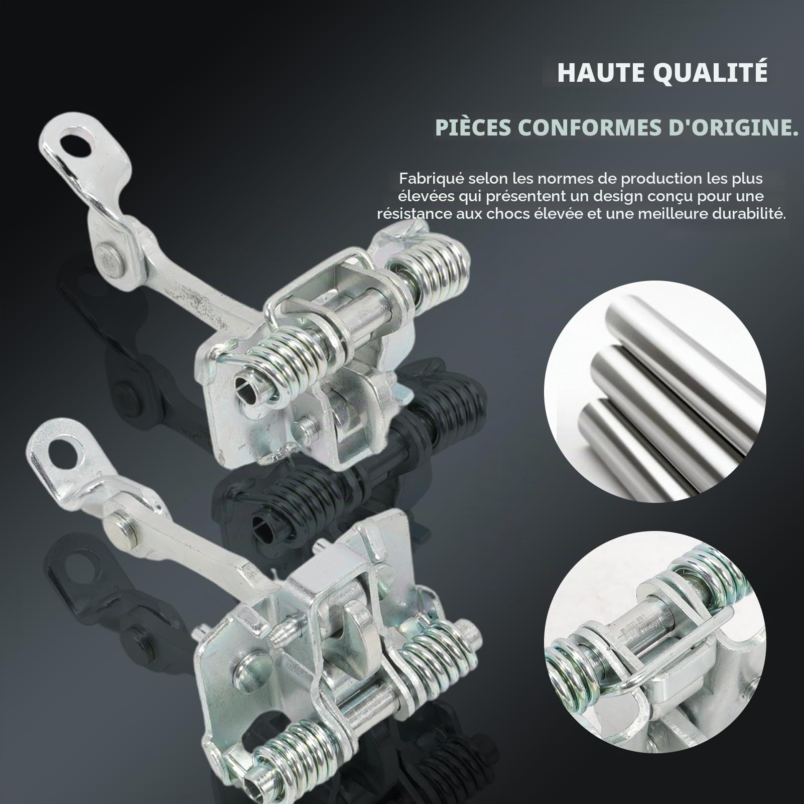 2X Tirants de Porte Limiteur Butée Charnière Porte Avant Gauche Droit pour C3 MK1 MK2 2002-2015 9181H1 9181N0