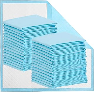 Disposable Bed Pads 32 x 36 inch Incontinence Pads Heavy Absorbency Underpads 40Count Waterproof 5-Layer Protection as Bed Protectors and Pee Pads