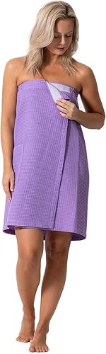 Miniatura 4 de Robe Direct Quick Dry, Lightweight Waffle SpaBath Wrap with Adjustable Closure & Elastic Top
