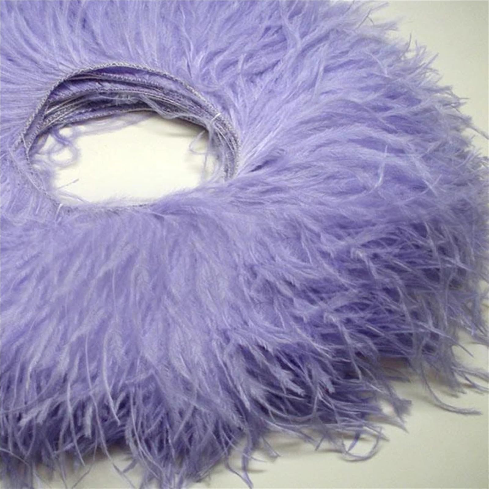 nastro Pennacchi 1 metro di piume struzzo rifinite 10-15/15-18/18-22 cm nastro con frange for la casa, abiti da festa, cucito, decorazioni nozze(Blue1,15-18 cm 6-7 inches)