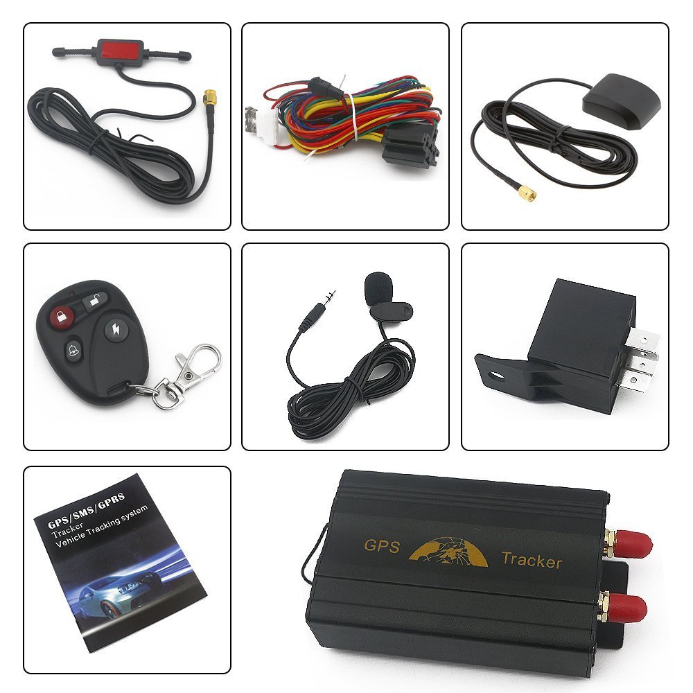 GPS Tracker GSM GPRS GPS Localizzatore Satellitare Antifurto Monitoraggio posizionamento Allarme di Emergenza in Tempo Reale Google Map per Auto Veicolo TK103B