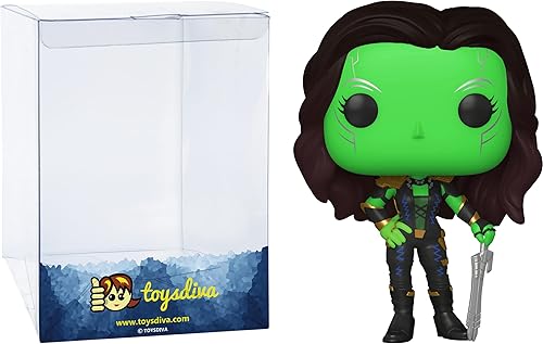Gamora Daughter of T h a n o s: P o p ! Paquete de figura de vinilo con 1 protector gráfico compatible con 'ToysDiva' (873-55814 - B)