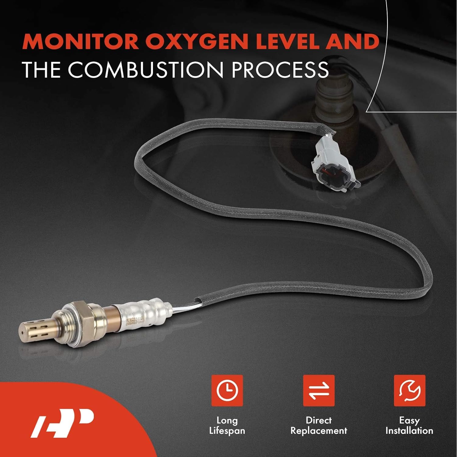 A-Premium O2 Oxygen Sensor Compatible with Mercury Villager 1999 2000 2001 2002 & Nissan Quest 1999 2000 2001 2002, V6 3.3L, Downstream, Replace# XF529F472HB