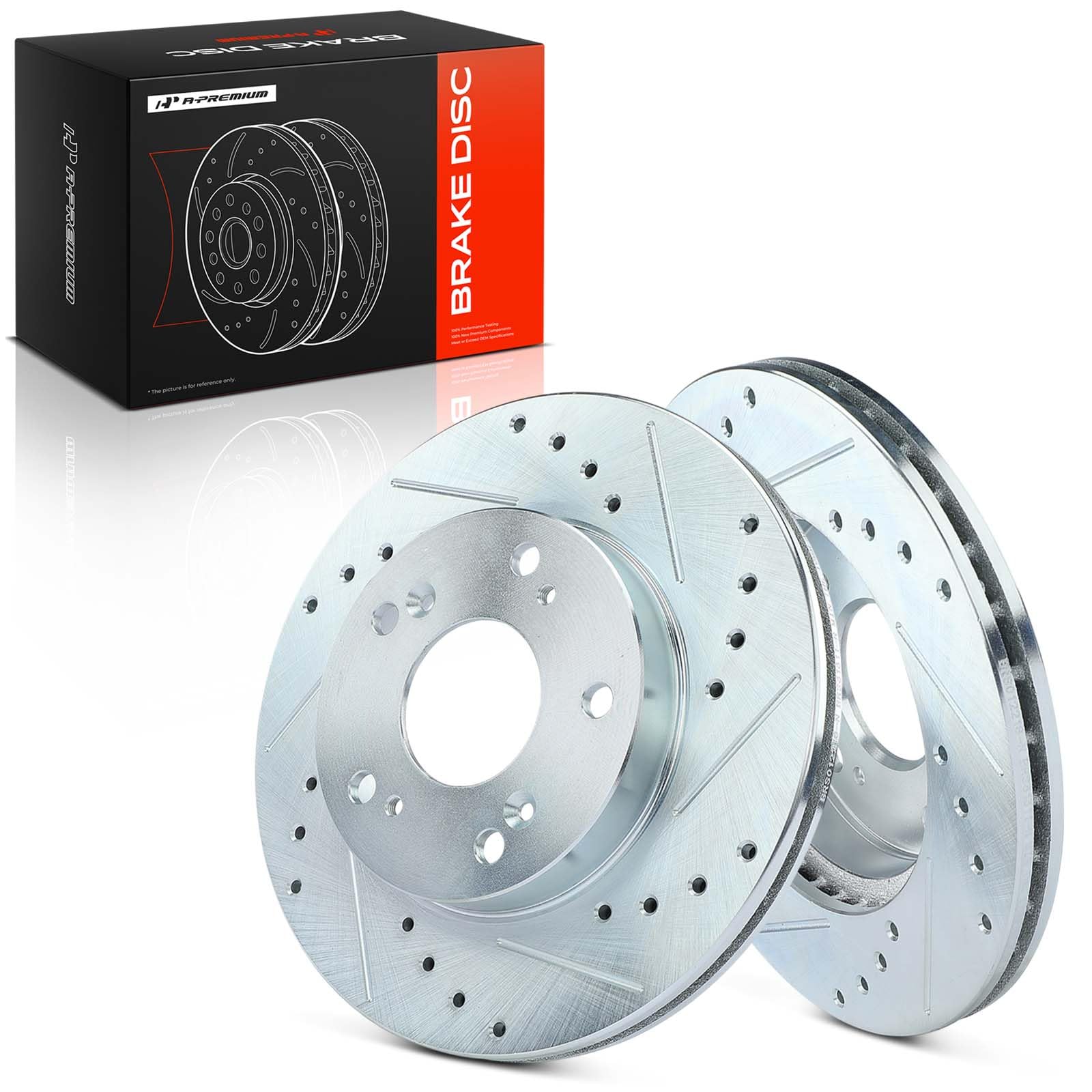 Amazon.com: A-Premium 10.30 inch (261.5mm) Front Drilled and