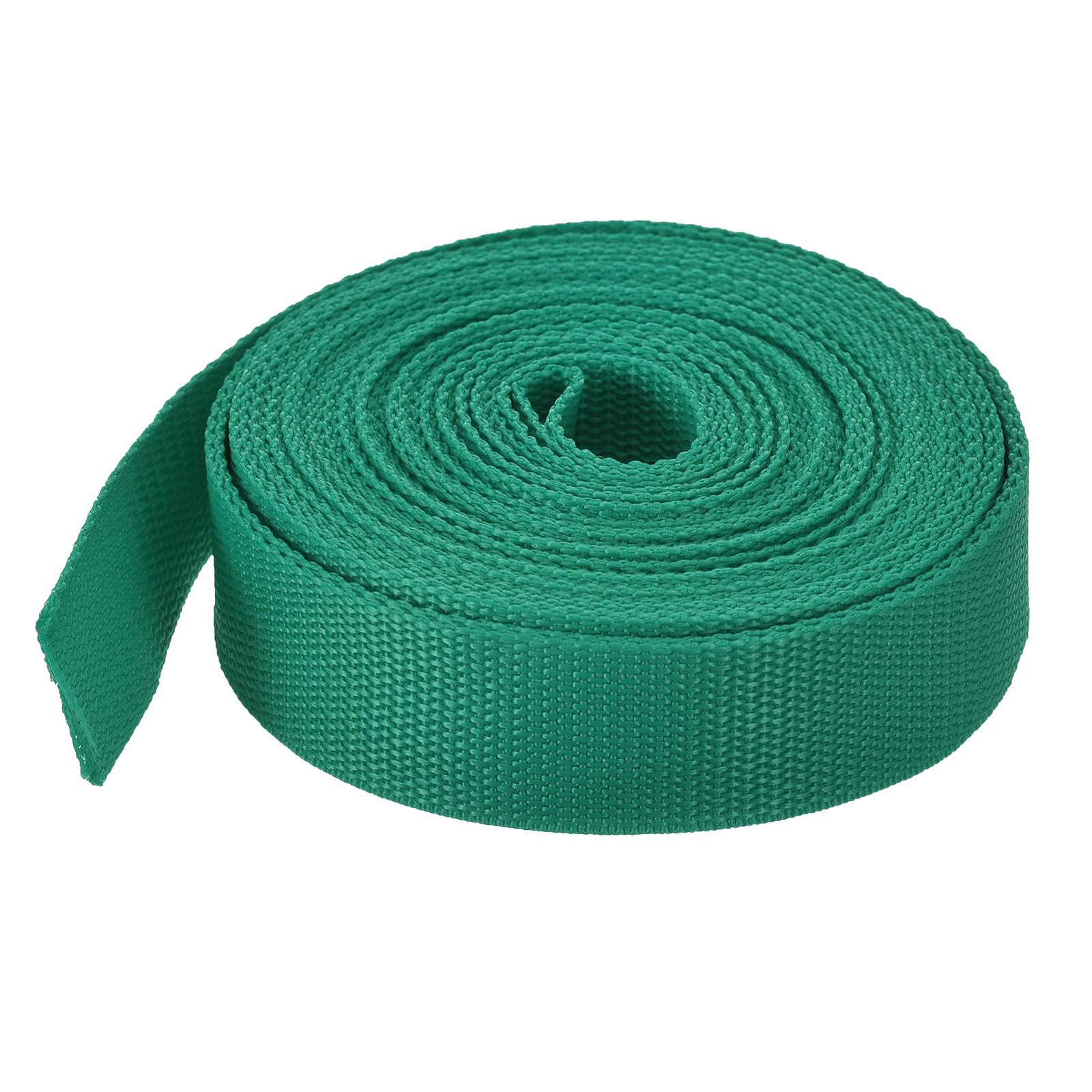 MECCANIXITY Lightweight Polypropylene Webbing Strap 1.5" 10 Yard Backpack Strapping Band Green for Outdoor Luggage Cargo Straps