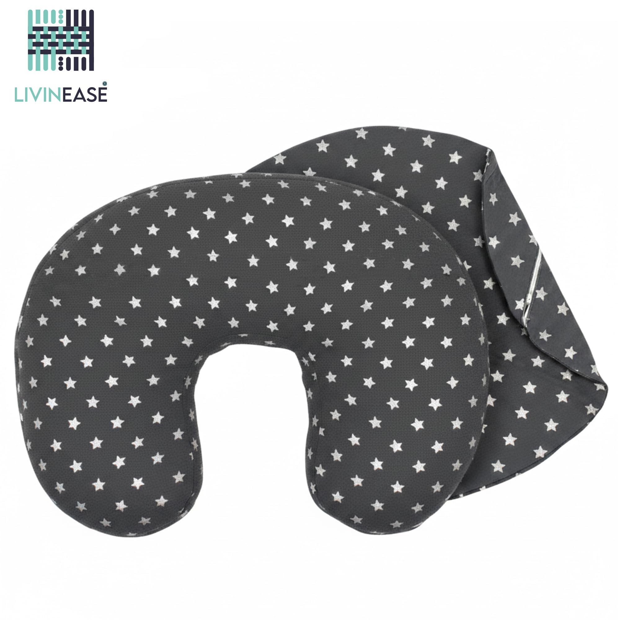 LivinEase Multifunctional Nursing Pillow, Versatile Breastfeeding Pillow with 100% Cotton Pillowcase, Pregnancy Gifts - Image 3