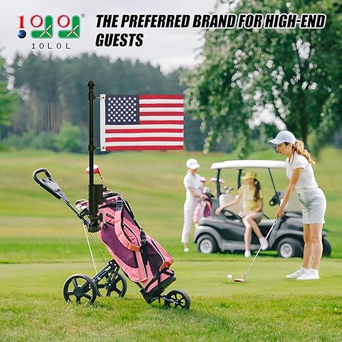 Miniatura 10 de Kit de soporte de paraguas para carrito de golf, rotación de 180 grados, ajuste universal para la mayoría de cochecitos, bicicleta, carrito de golf