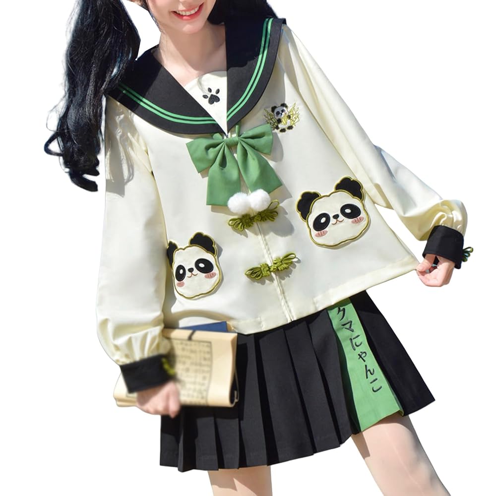 高校　女子　プリーツ　コスプレ セーラー服 高校 制服 セット 女子高生 制服スカート 学生服