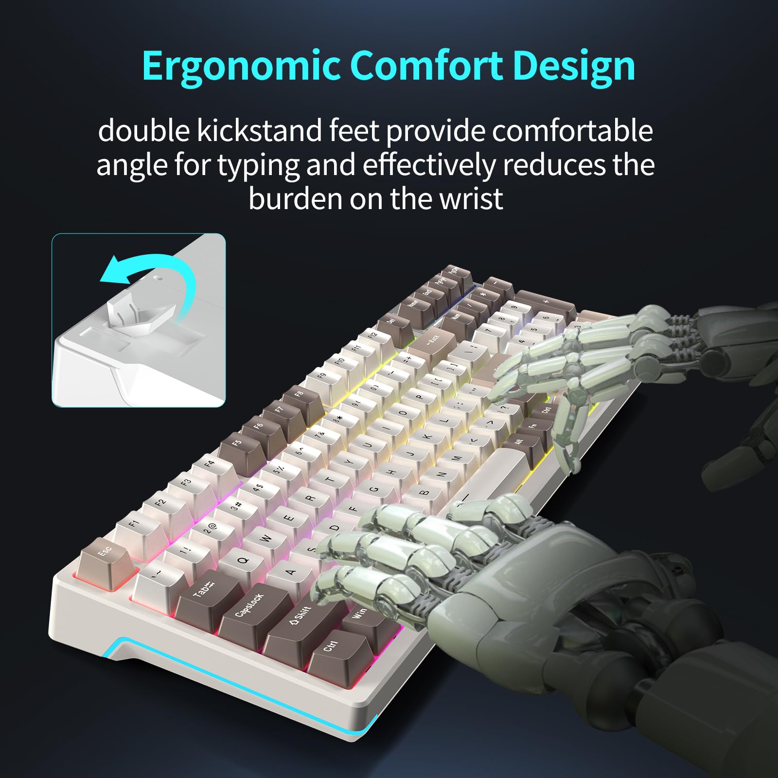 Amazon | AULA メカニカルキーボード ワイヤレス ゲーミングキーボード