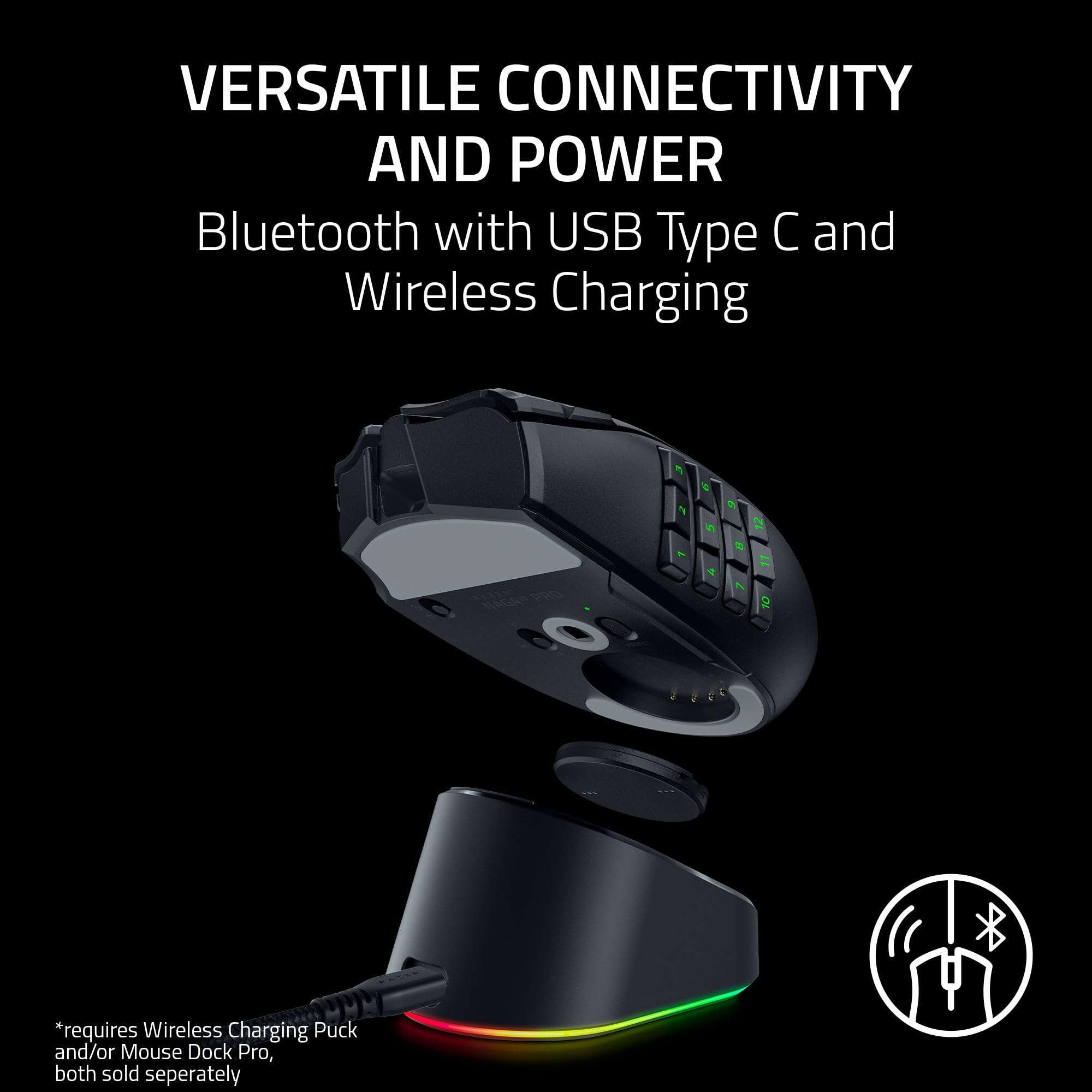 Razer Naga V3 Pro: Wireless MMO Gaming Mouse -7