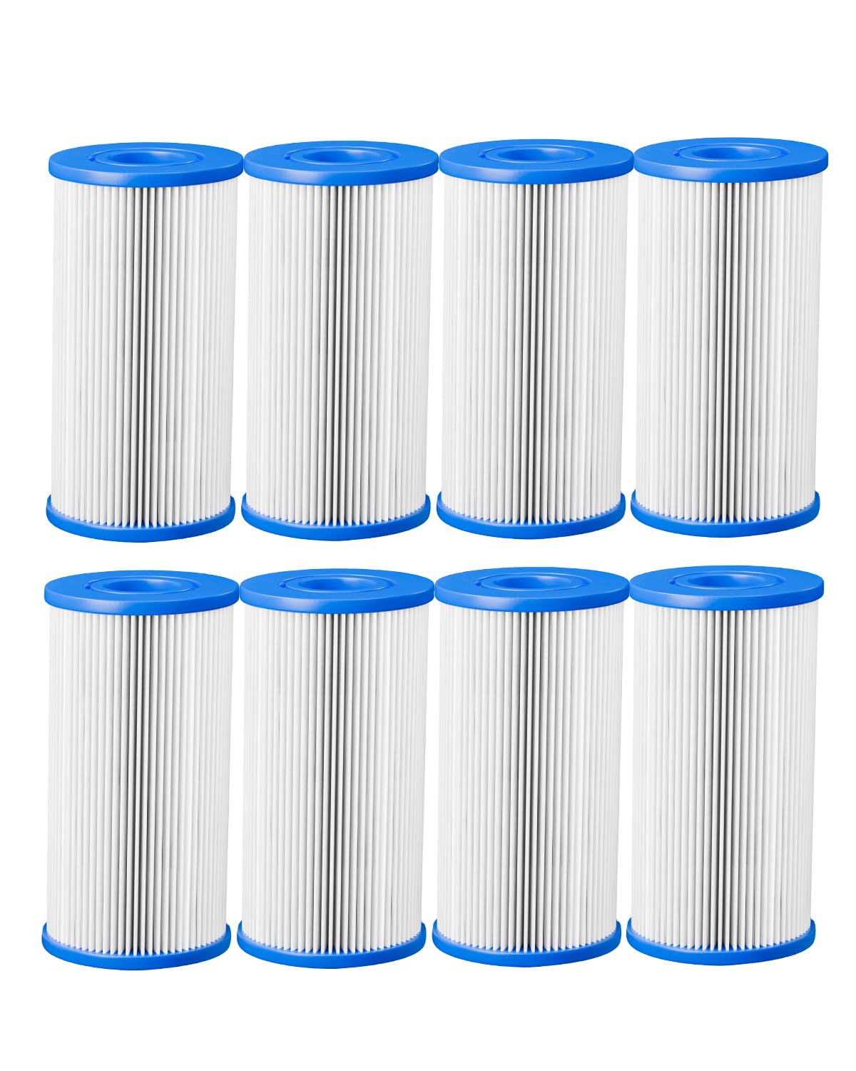 DAYEAR Ice Bath Filter 12.7cm x 6.35cm (8 Pack)