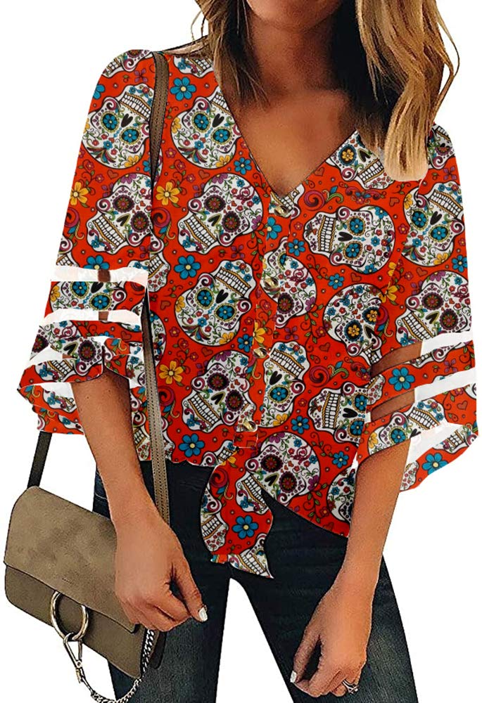 Womens Button Down V Neck Loose Sleeveless Strappy Cami Tank Tops Casual Shirts Blouses