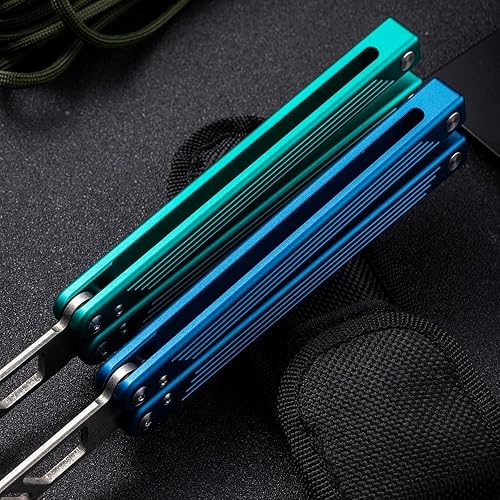 Miniatura 6 de KEEDAS Sistema de buje de forja integrado, mango de canal integral T6061, excelente agarre, bastante sólido, mejor equilibrio e inercia (verde)