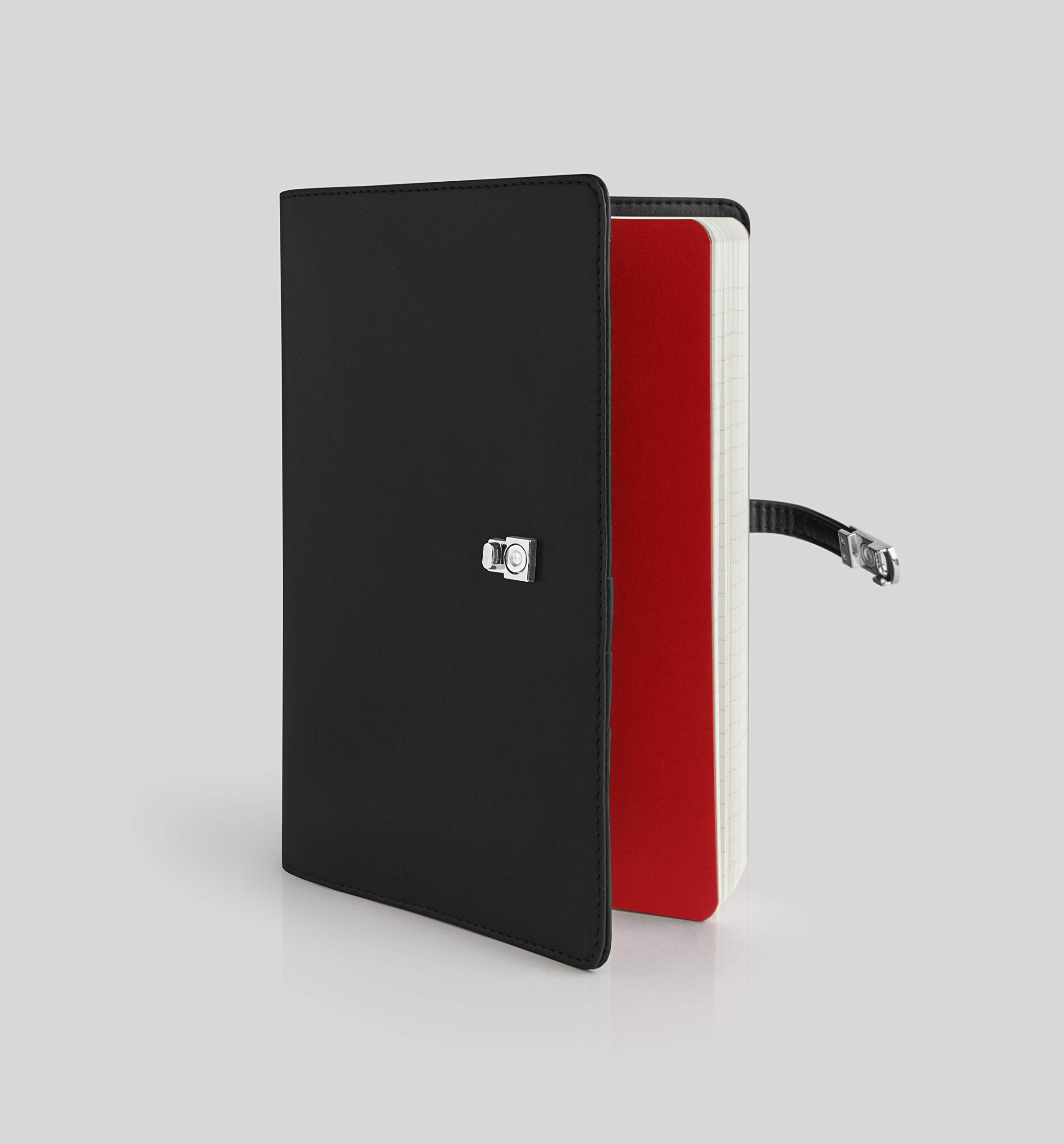 myPAPERCLIP Persönlicher Terminplaner, klassische Edition, passt zu jedem Notizbuch in A5-Größe, Magnetverschluss (klassisch - L1 schwarz)