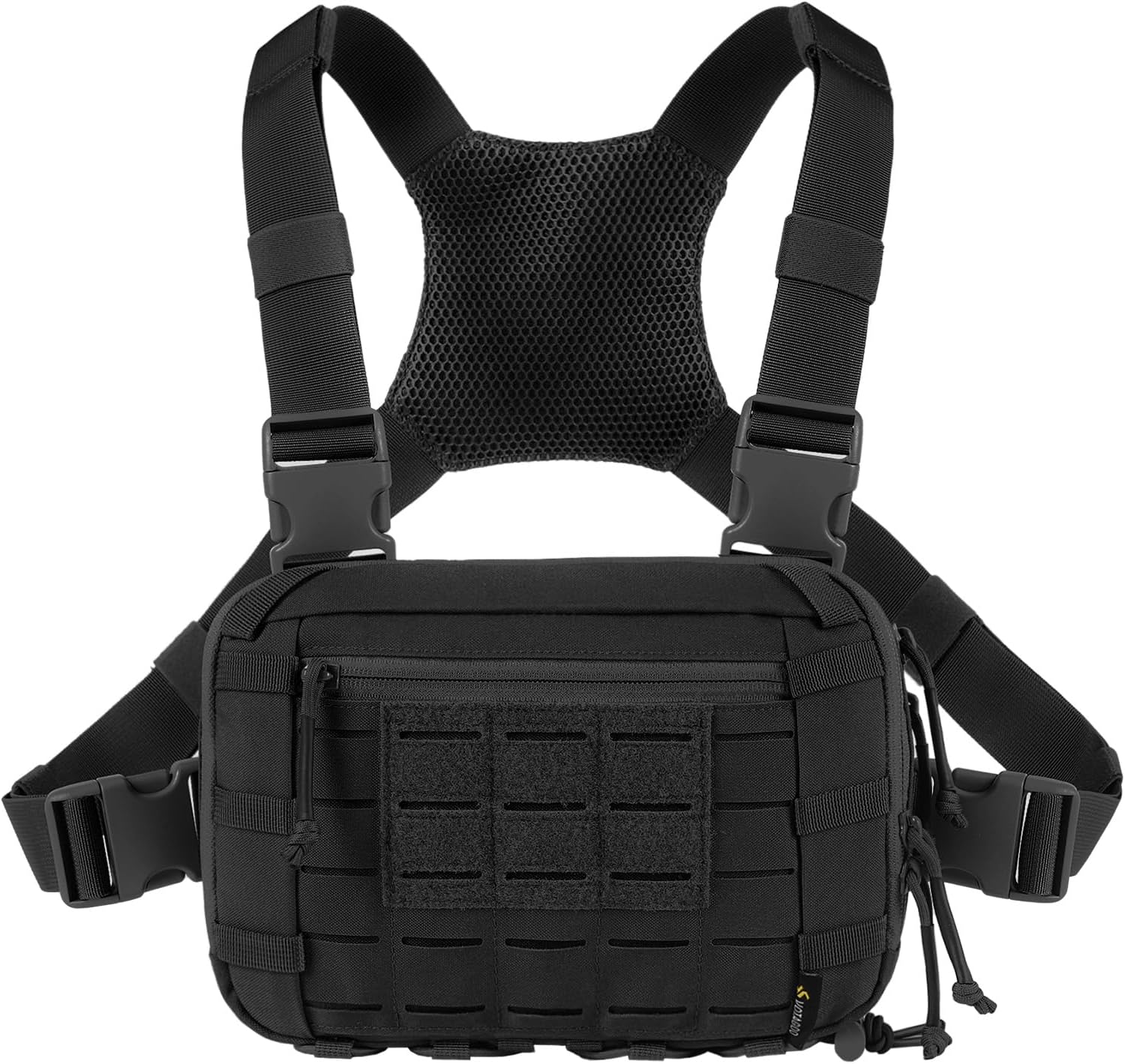 Tactical Chest Pack EDC Chest Bag 2L Utility Molle Chest Rig Pouch with CCW Compartment Adjustable Strap Outdoor