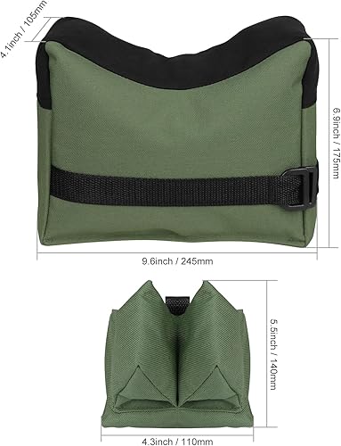 Miniatura 5 de Bolsas de descanso con relleno de dos piezas para deportes de objetivo  Soporte delantero y trasero para tiro de campo