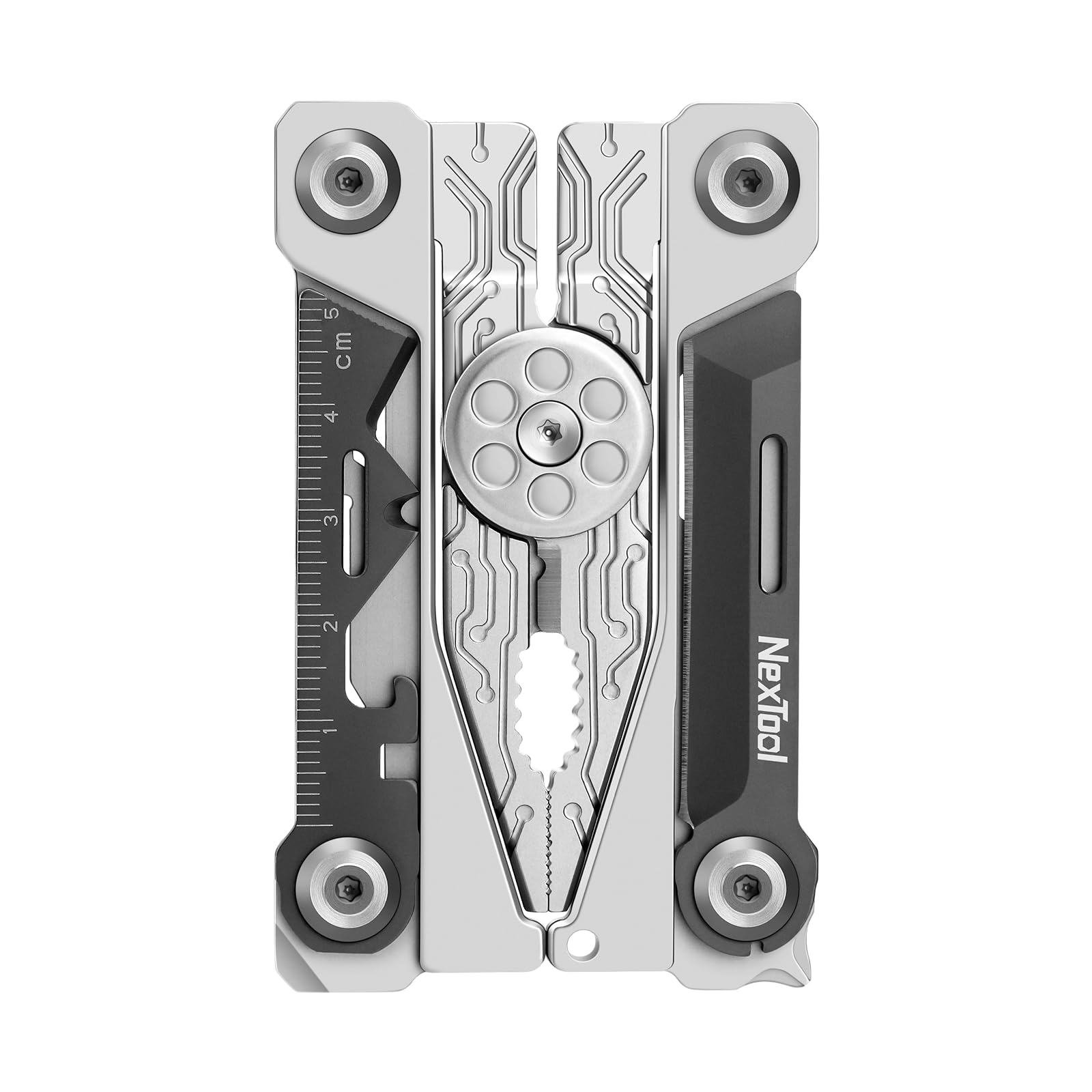 NexTool Składane narzędzie, wielofunkcyjne narzędzie do kart kredytowych 20 w 1 portfel ze stali nierdzewnej narzędzie wielofunkcyjne z zaciskiem, nóż, otwieracz do butelek, klucz sześciokątny