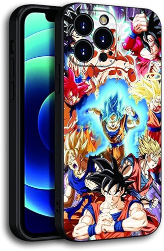 ZWZYZF Funda para iPhone 13 Pro Max, diseño de anime, impresa con varios patrones de cómics, silicona suave con funda protectora a prueba de golpes